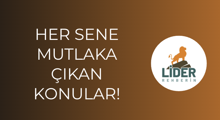 YKS Konuları ve Soru Dağılımları Tablosu